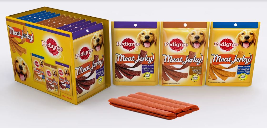 Buy Pedigree Dog Treats Meat Jerky Stix, 960gm (80gm X 12 packs