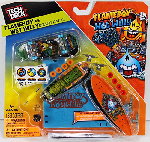 Buy Tech Deck Board Shop Set - Flameboy Vs. Wet Willy 50+ Pieces Online ...