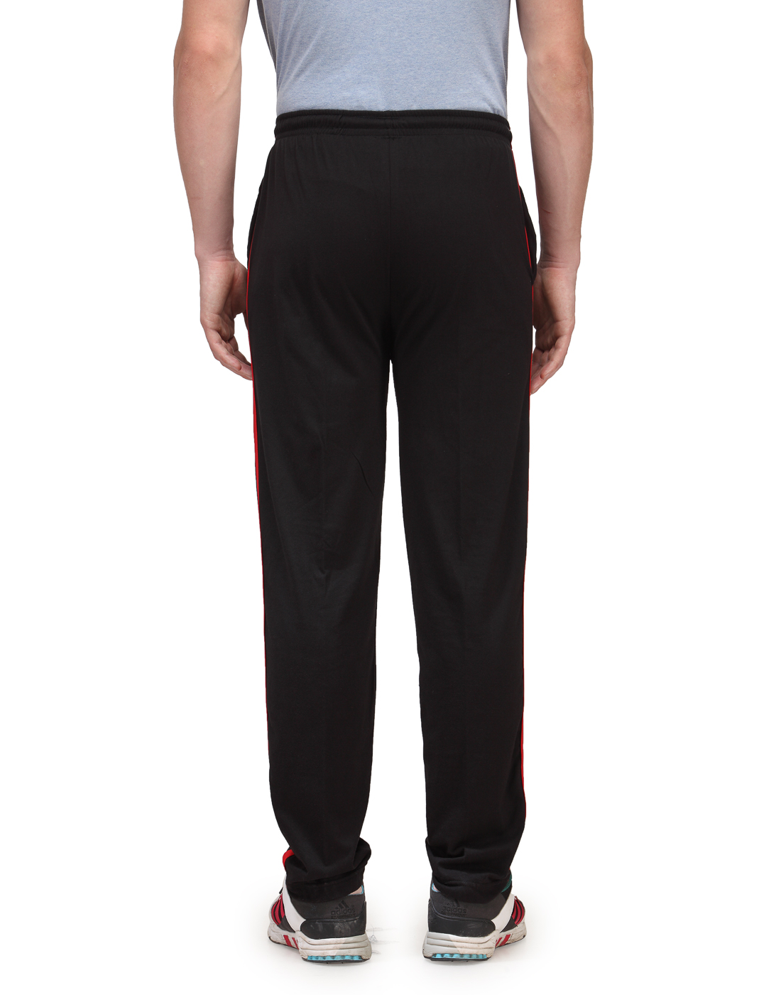 Buy Alfa Active Hosiery Cotton Track Pant/Pyjama Black with Zipper ...