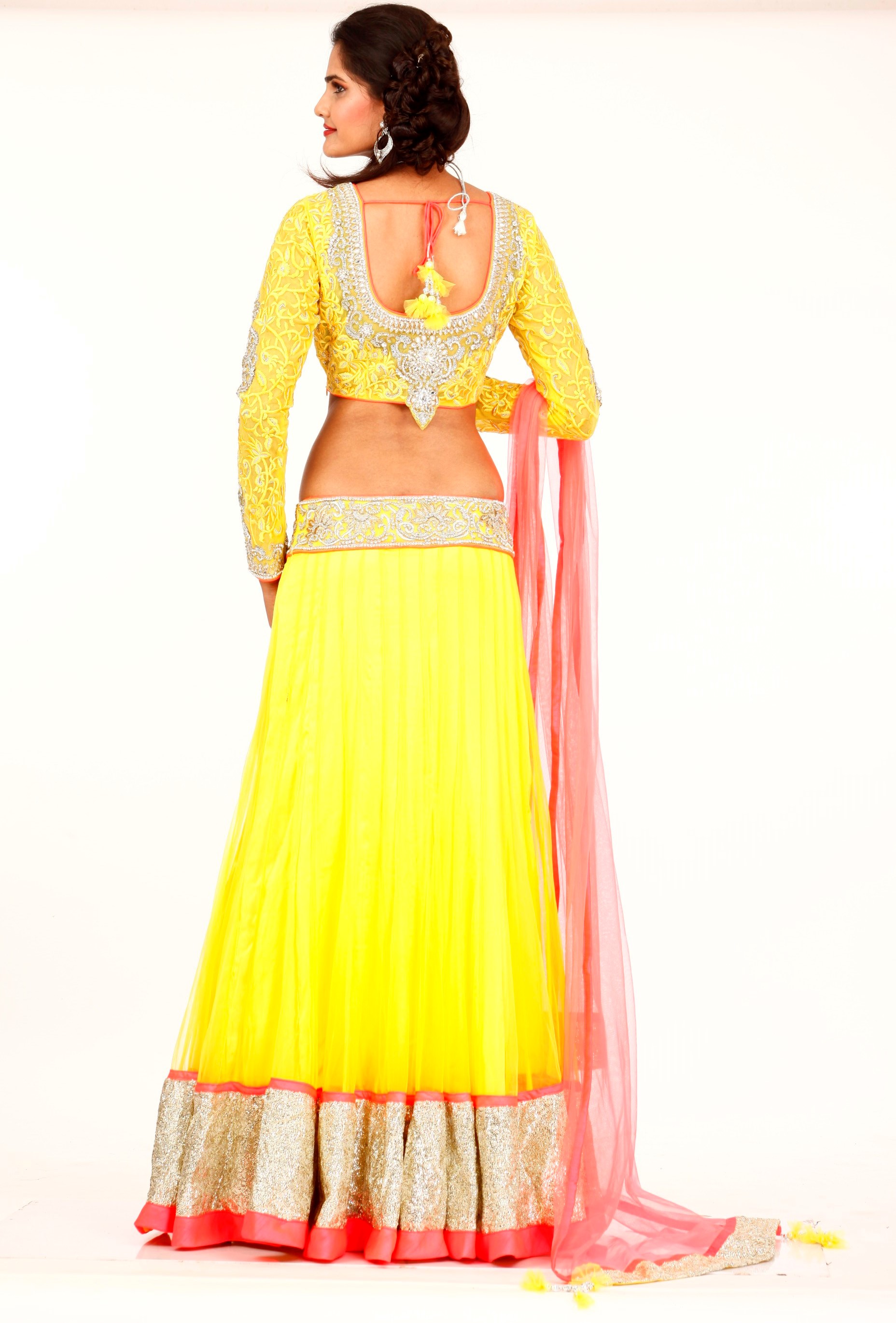 bright lehenga