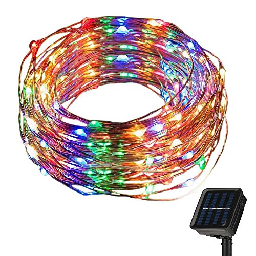 Buy ANTSIR Outdoor Solar Powered Copper Wire String Lights,200 LEDs