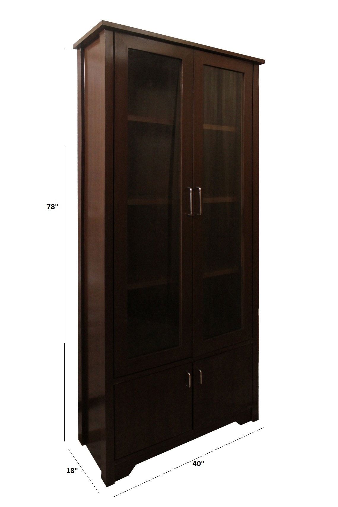Library Bookcase with glass doors Prices in India- Shopclues- Online ...