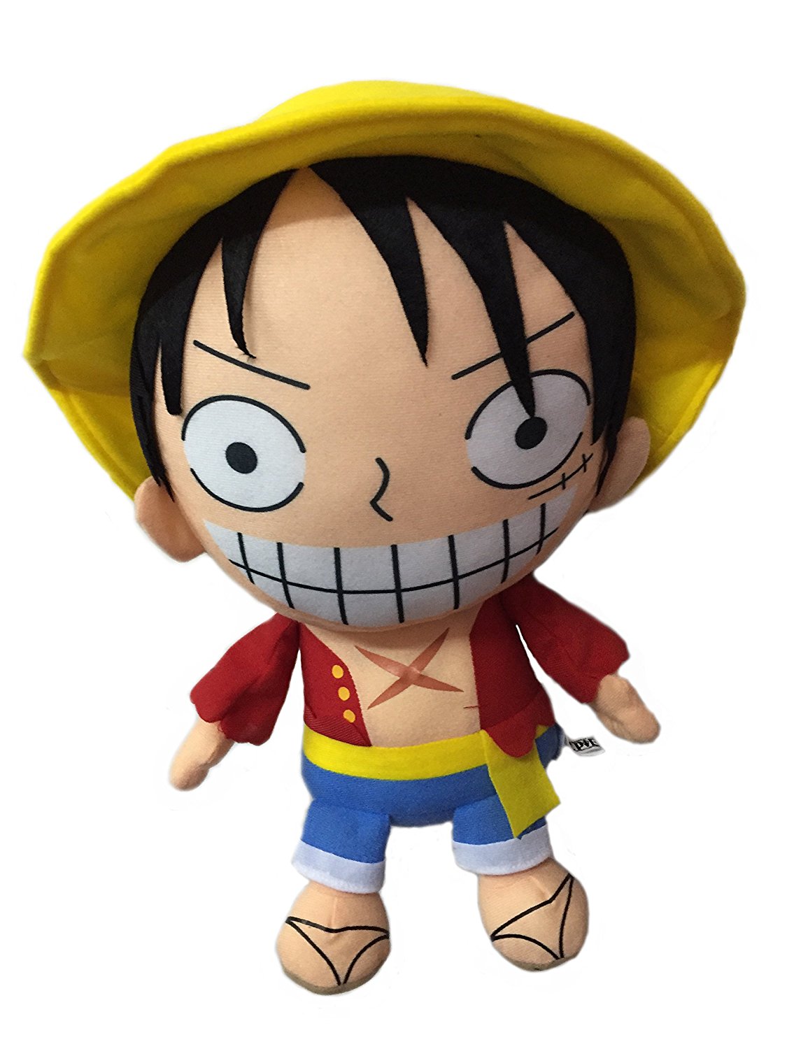 Buy Anime One Piece Monkey D Luffy Soft Plush Stuffed Toy Teddy Doll ...