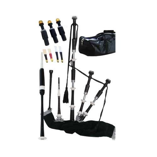 Buy Army Bag Pipe Highland Black Wood Bagpipe Online ₹20000 from