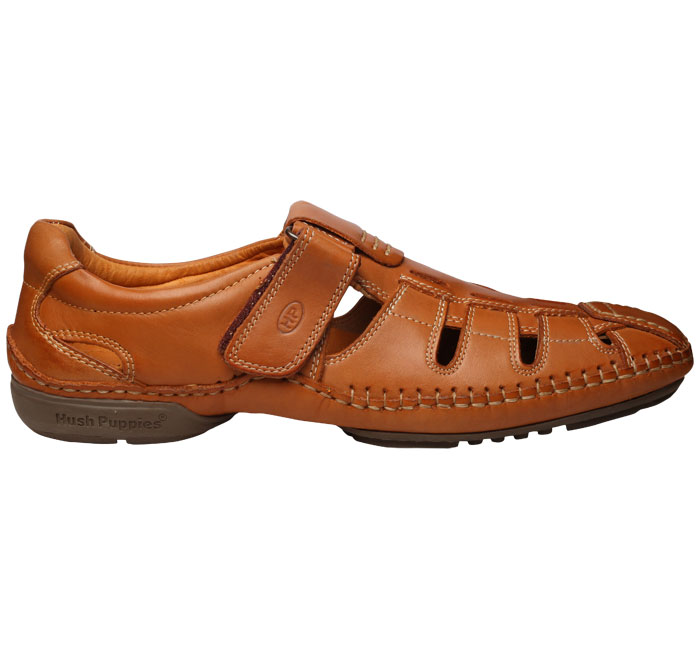 hush puppies mens leather sandals