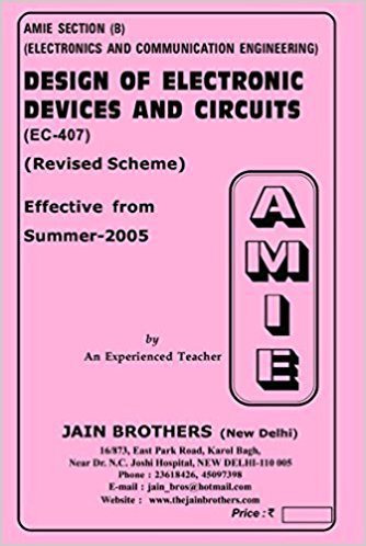 Buy AMIE-Section(B) Design Of Electronic Devices And Circuits(EC-407 ...