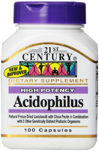 Buy 21st Century Acidophilus Capsules, 100 Count Online @ ₹2599 from ...