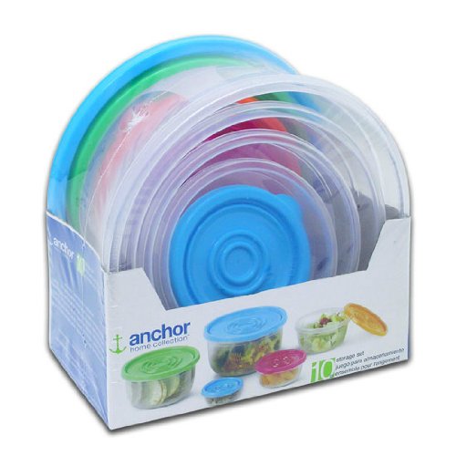 Buy Anchor 10 Piece Storage Set with Lids Online @ ₹2083 from ShopClues