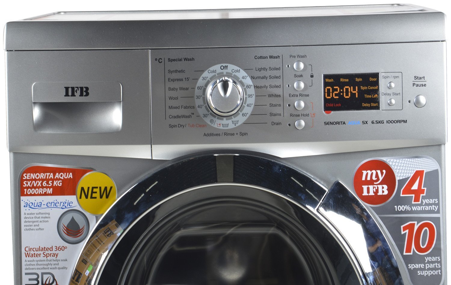 IFB Senorita Aqua SX Frontloading Washing Machine (6.5 Kg) , Washing