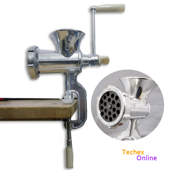 Buy Details about Hand Meat Size 8 Cast Iron Hand Meat Mincer Manual Grinder Sausage Mince Maker
