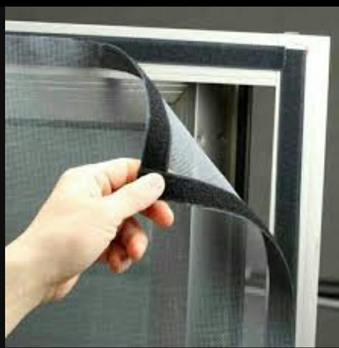 Buy Mosquito fiber net for windows (150 x 150 cm) with Velcro tape (Gum