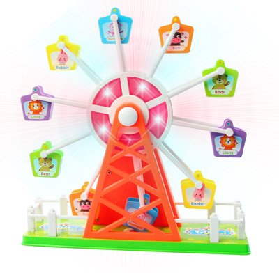 Buy Ferris Wheel Electronic Rotating Merry Go Round Toy with Music and ...