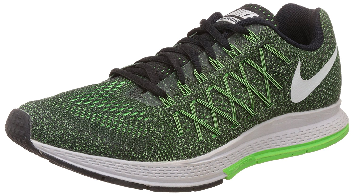 Buy Nike Men'S Air Zoom Pegasus 32 Green Strike, White And Black ...