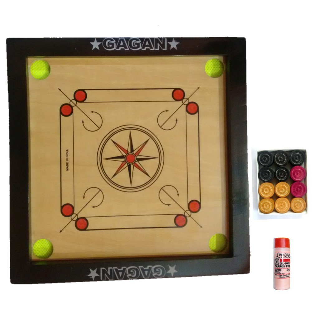 Buy Gagan small size wooden carrom board Online ₹650 from ShopClues