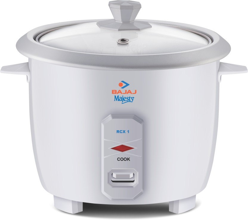 Buy Bajaj Majesty RCX 1 Electric Rice Cooker (1 L, White) Online