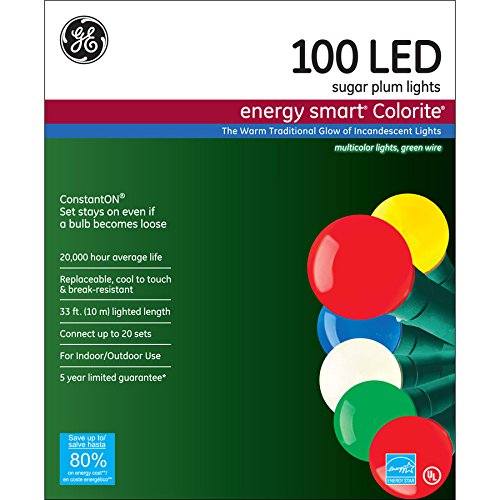 Buy GE Energy Smart 100Count Indoor/Outdoor 585890 Constant Multicolor