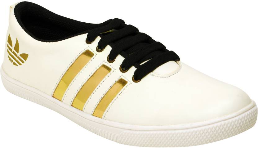 Buy JB Running Sports White Gold Shoes Online @ ₹498 from ShopClues