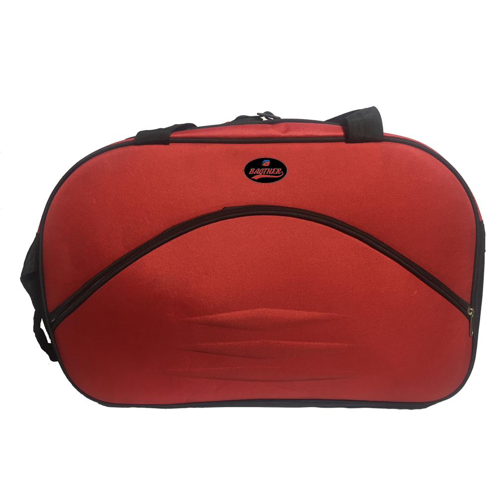 Bagther Red Polyester Duffle Bag(2 Wheels)