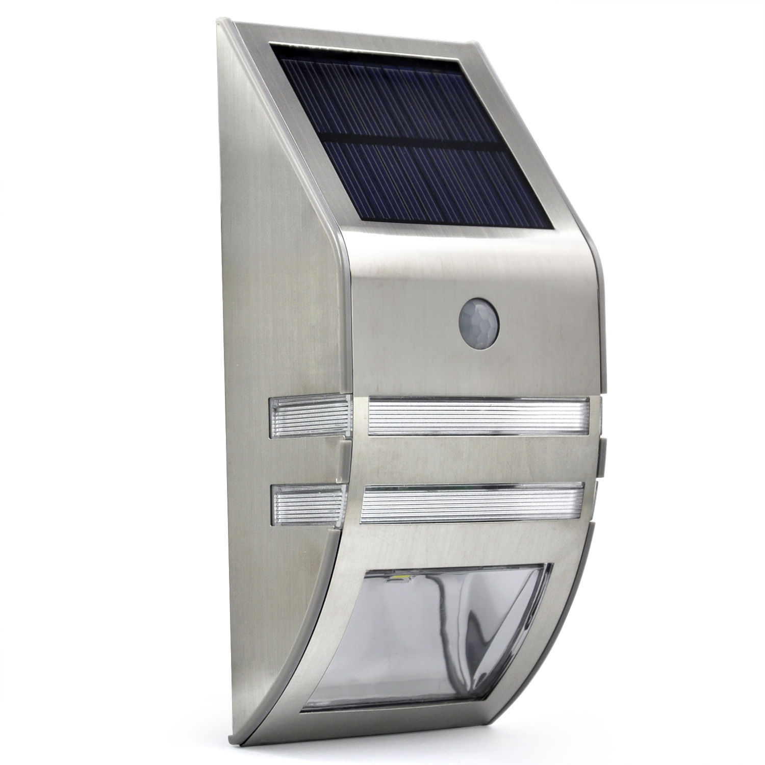 Solar Wall Light with Motion Sensor - Silver