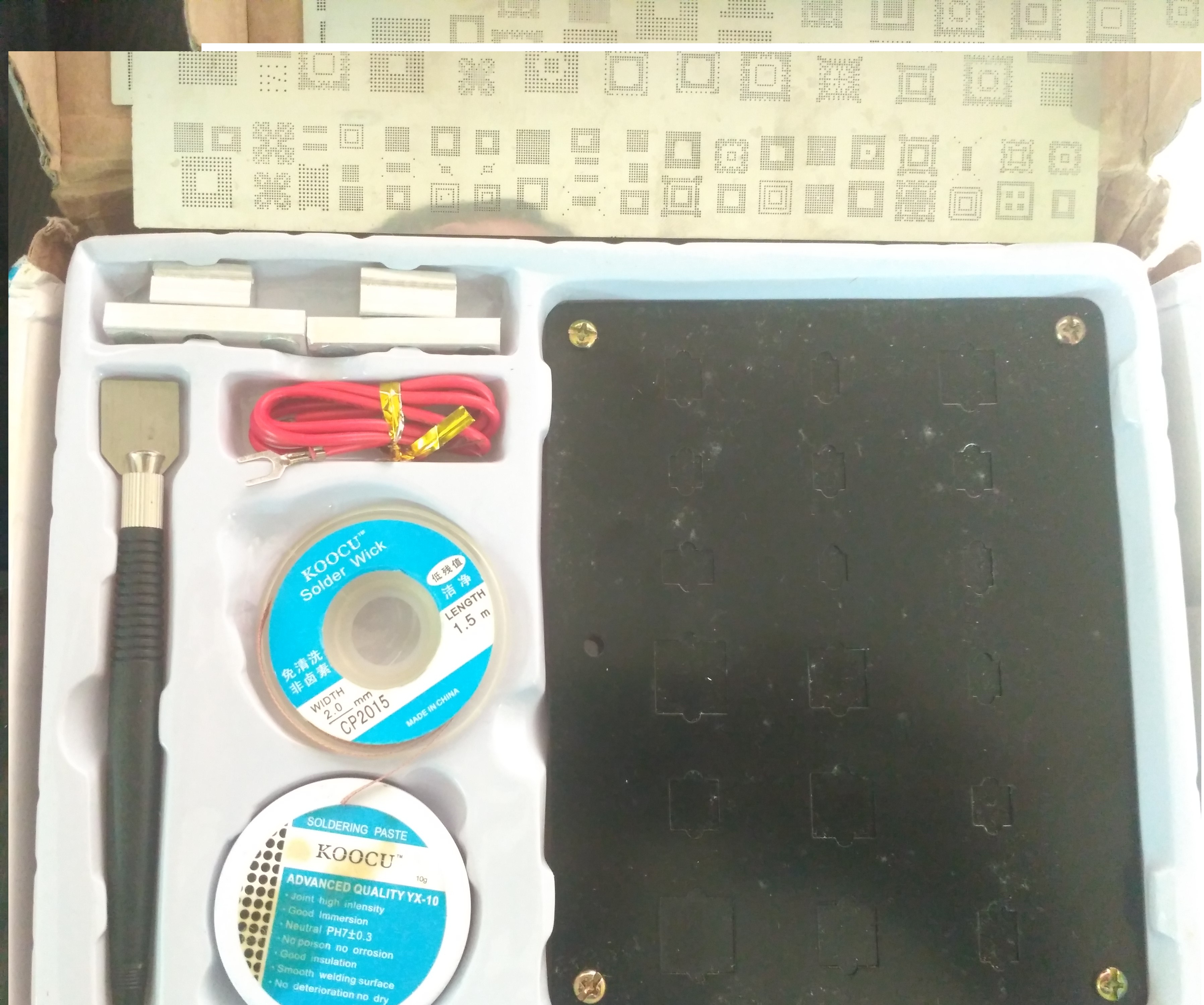 Buy BGA reballing Kit for Mobile IC (Reball IC Kit ) 1005 Branded Koocu 7in1 Kit Online ₹1999