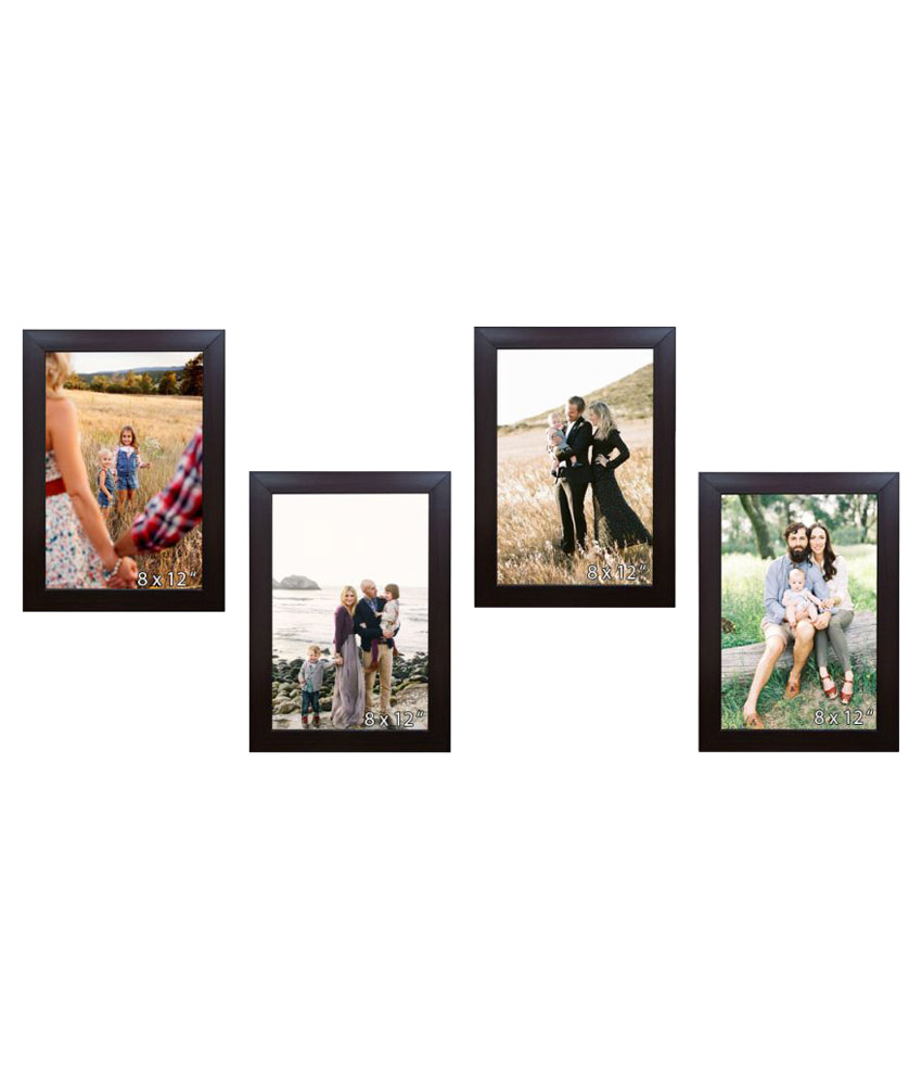 Buy PHOTO FRAME BY FRME RT , 4 PIECES BLACK WALL HANGING COLLAGE Online ₹739 from ShopClues