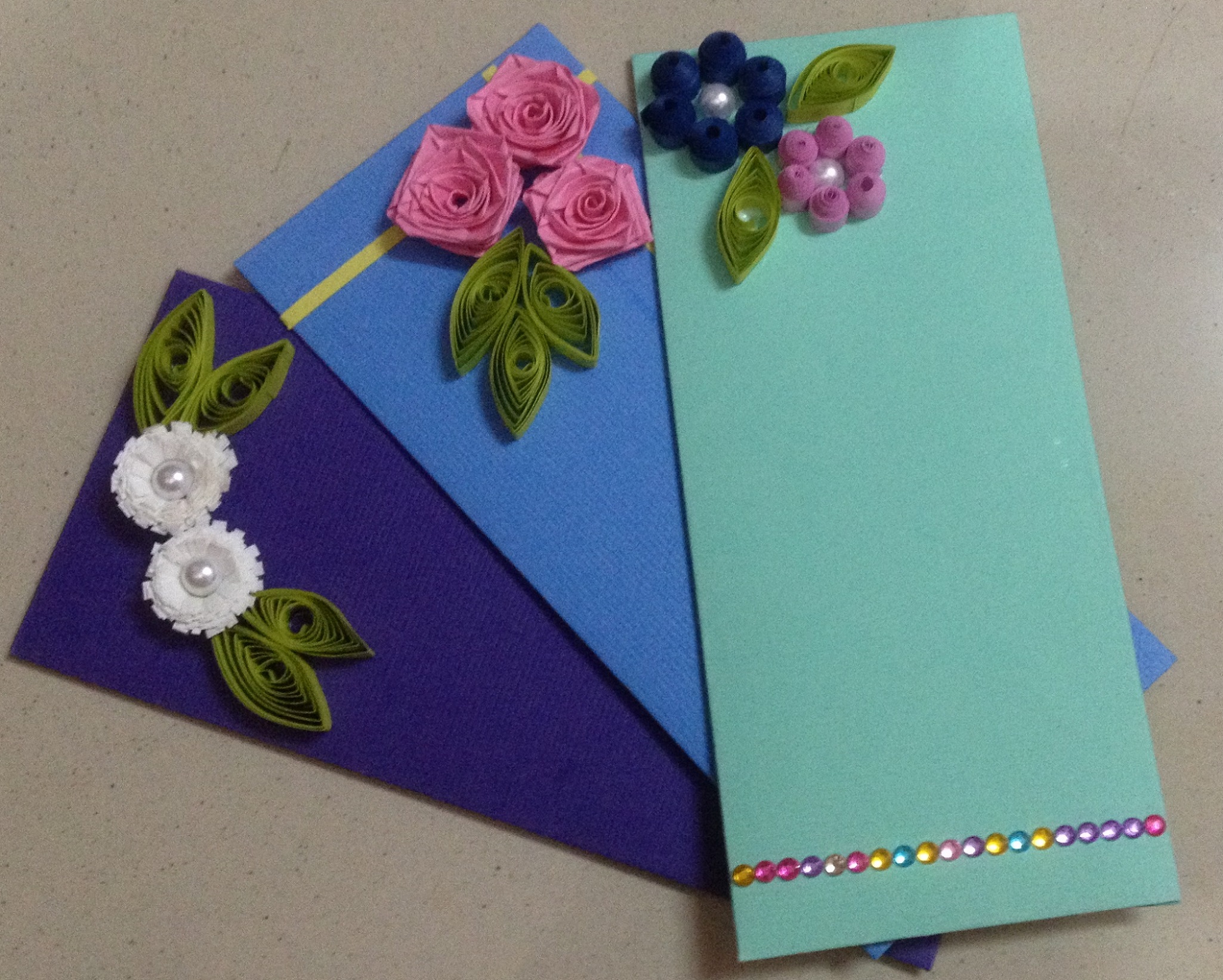 Shop Designer Hand made Quilling Envelope (SET OF 3) Online Shopclues