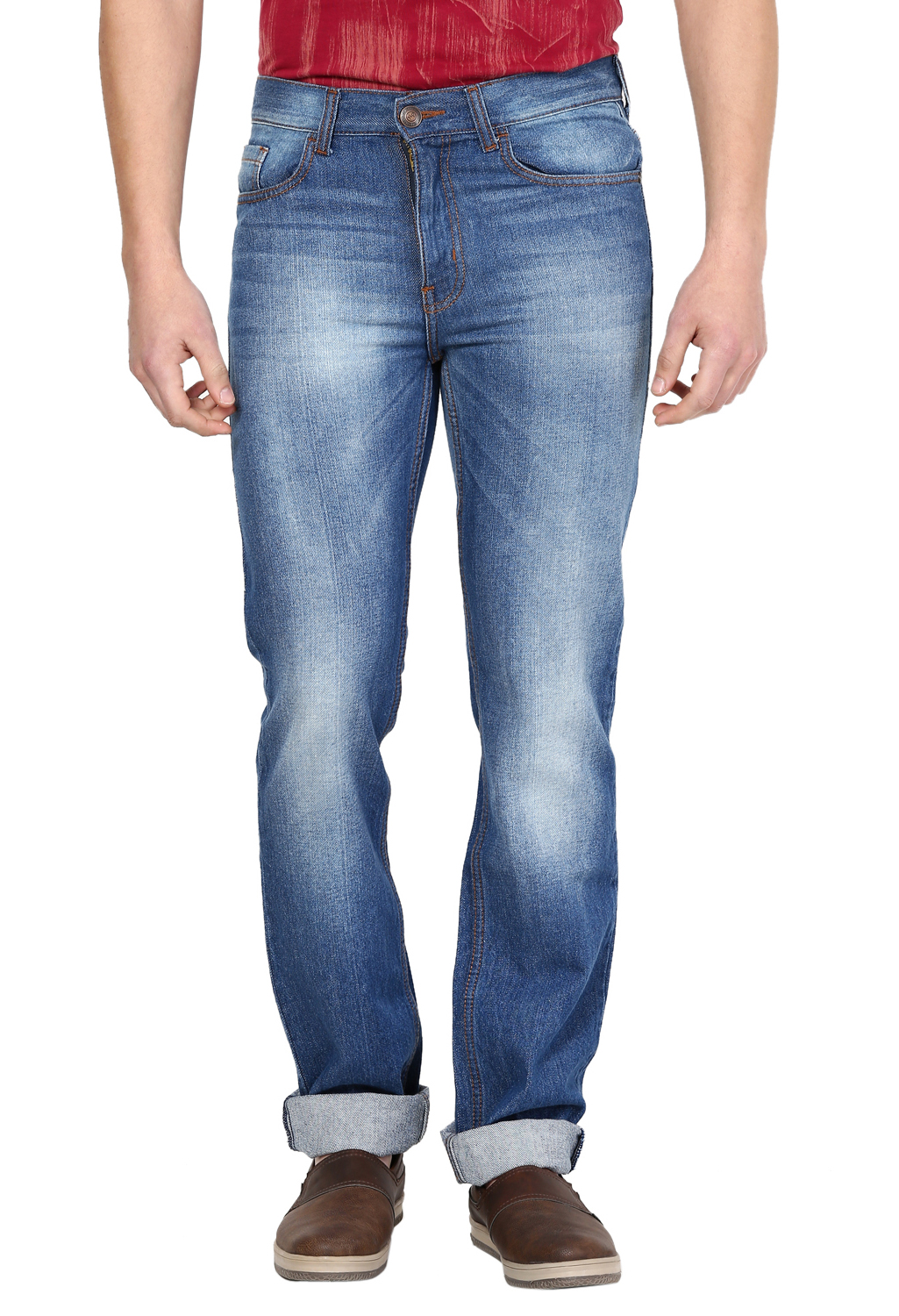 Buy Newport Slim Fit Men Blue Jeans Online @ ₹499 from ShopClues