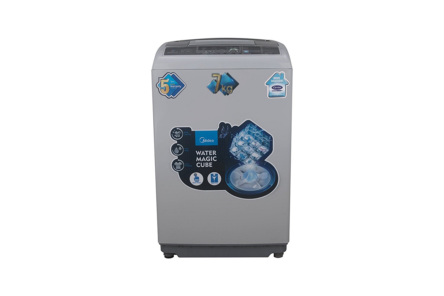 Midea MWMTL070MWO Fullyautomatic Toploading Washing Machine (7 Kg