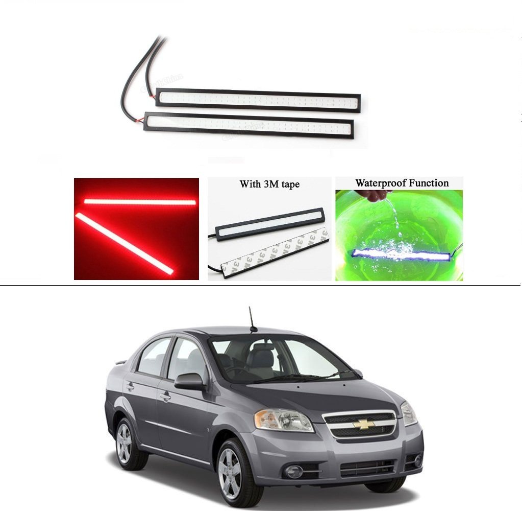 Buy AutoStark Daytime Running Lights Cob LED DRL (Red) Chevrolet Aveo