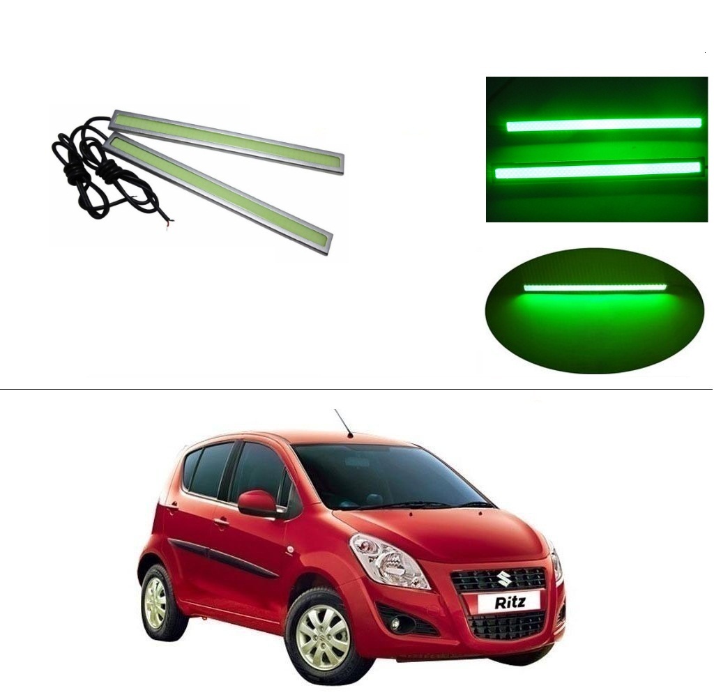 Buy AutoStark Daytime Running Lights Cob LED DRL (Green)- Maruti Suzuki ...