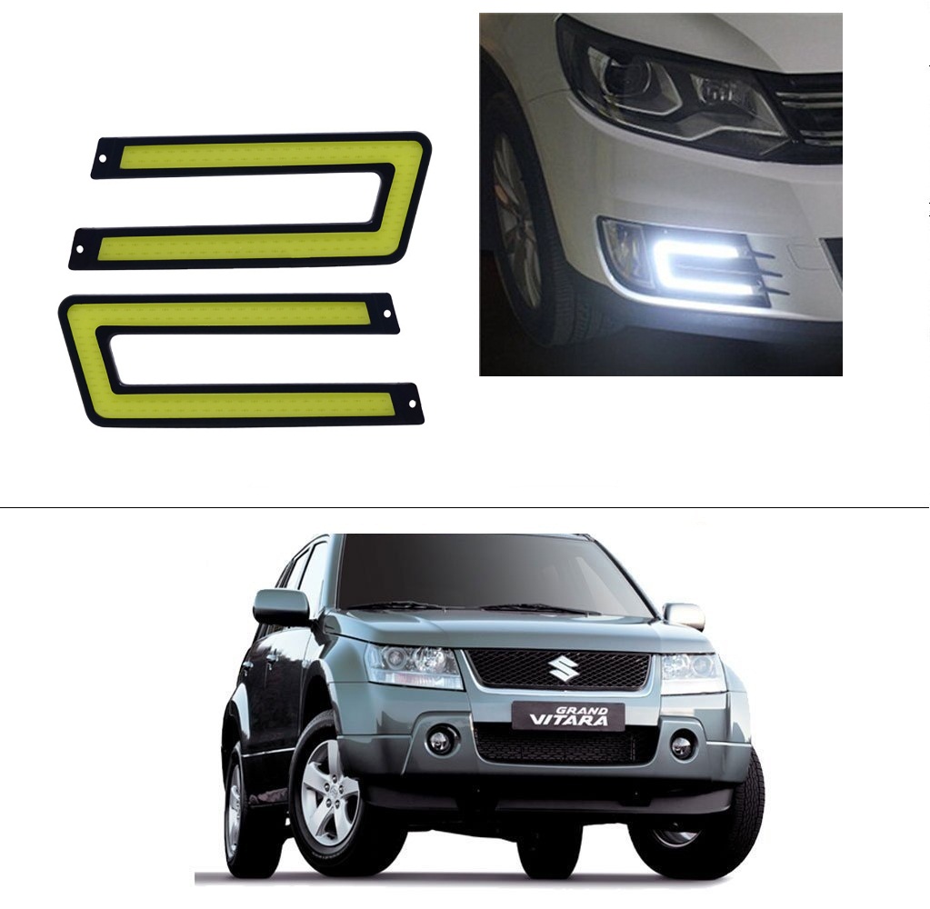 Buy AutoStark Waterproof U Shape COB LED DRL Car Parking Daytime