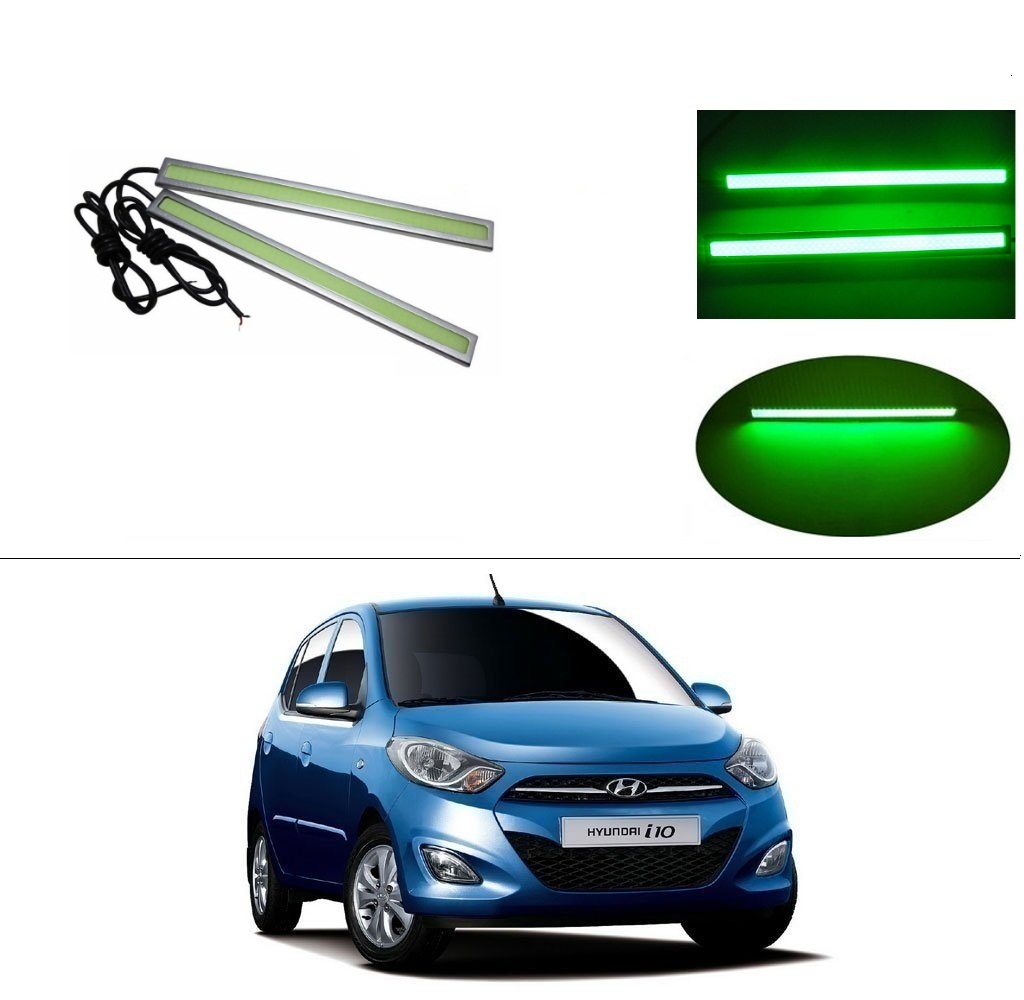 Buy AutoStark Daytime Running Lights Cob LED DRL (Green) Hyundai I10