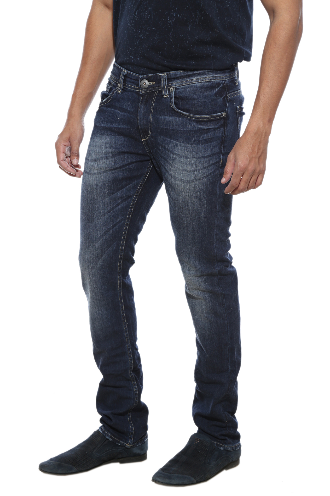 Buy Spykar Men's Blue Skinny Fit Jeans Online @ â¹1799 from ShopClues