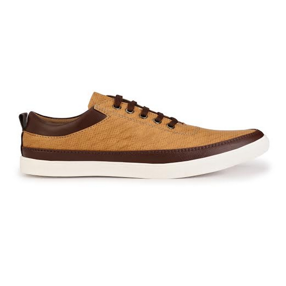 Buy Brown With White Sole Casual Sneakers For Men Online @ ₹850 from ...