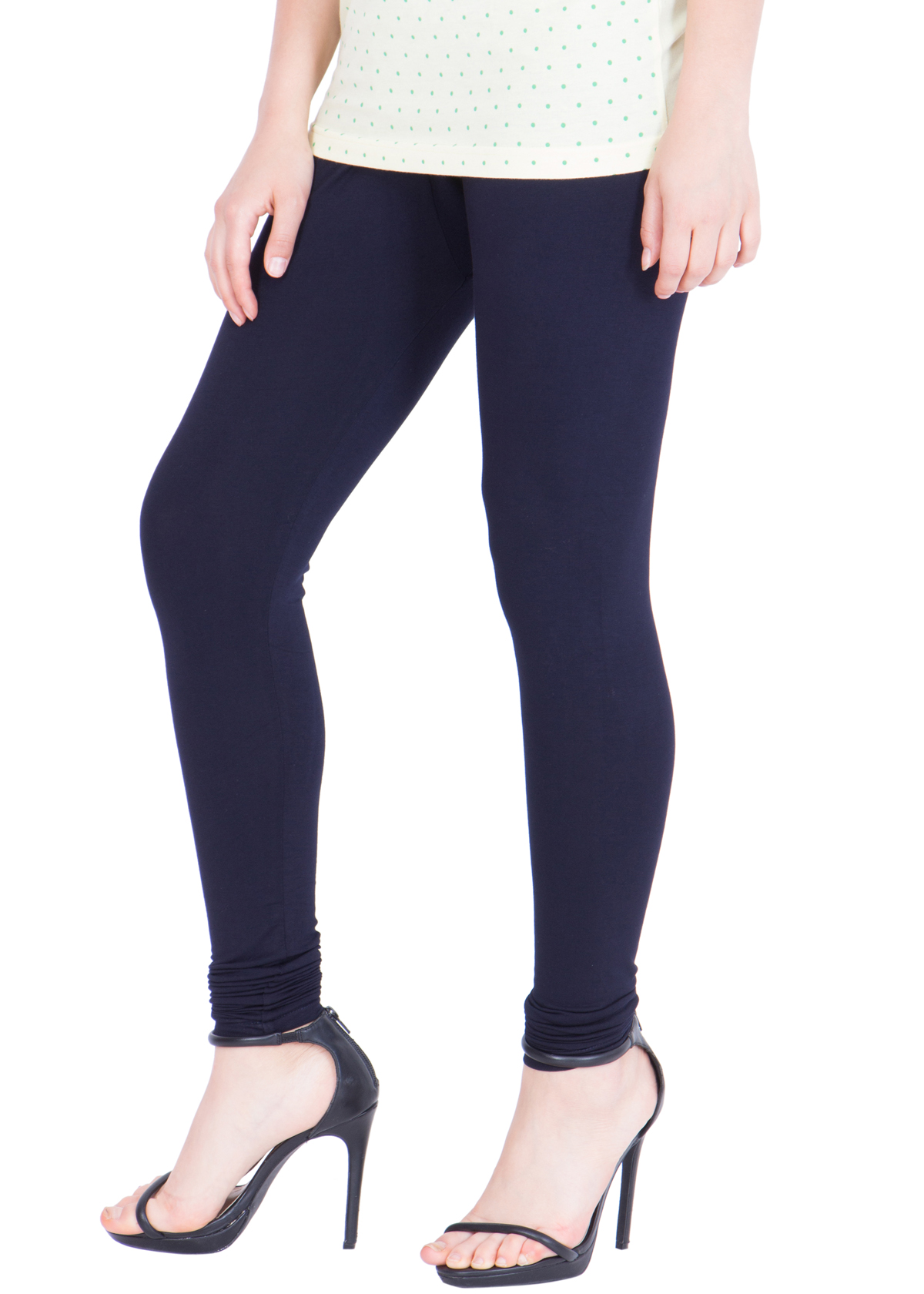Buy Full Length Navy Viscose Lycra Legging Online ₹799 from ShopClues