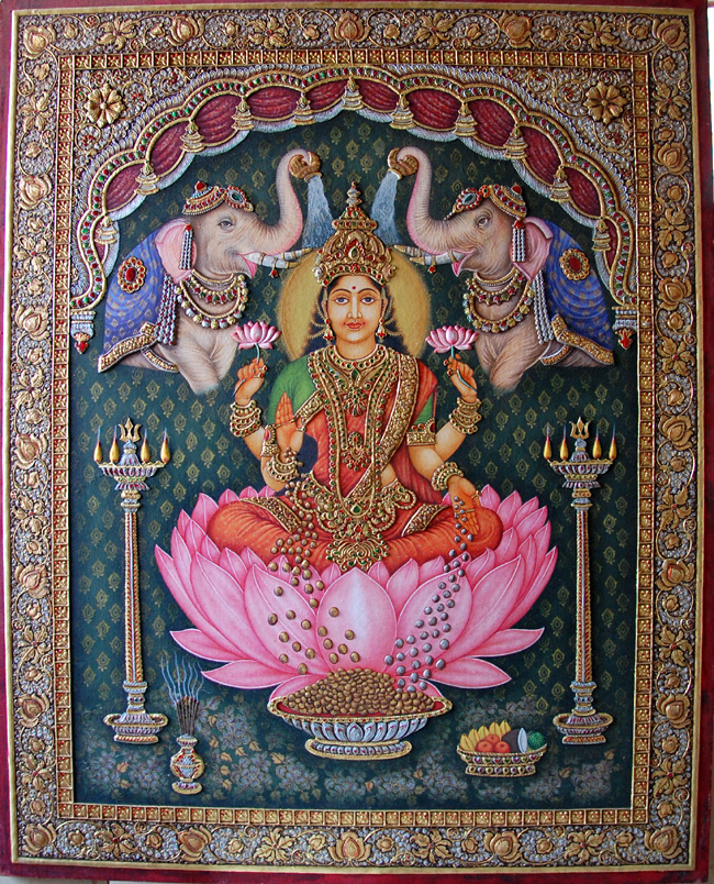 Canvas Laksmi Ji Painting