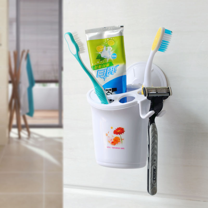 Stylish Suction Cup Toothpaste Toothbrush Holder Razor Holder In India