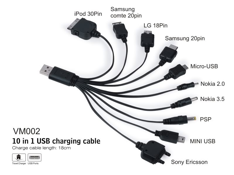 Premium Quality Best Buy- Universal 10 in 1 Usb Data Cable Car Mobile ...