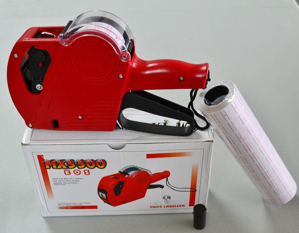 ORIGINAL PRICE LABEL Machine (MX5500) WITH 1 EXTRA INK ROLL