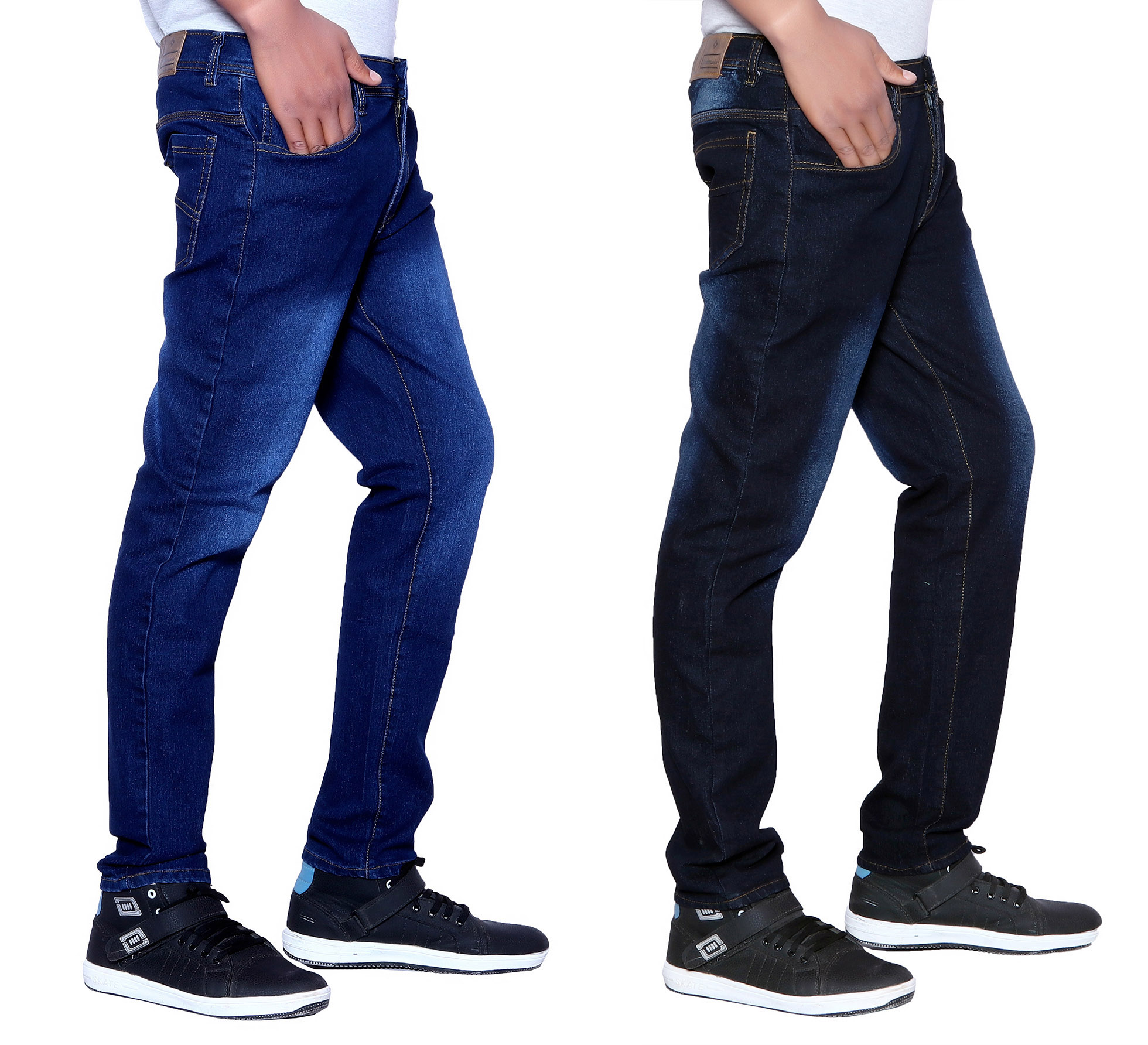 Buy Red Code Men'S Multicolor Regular Fit Jeans (Combo Of 2) Online ...