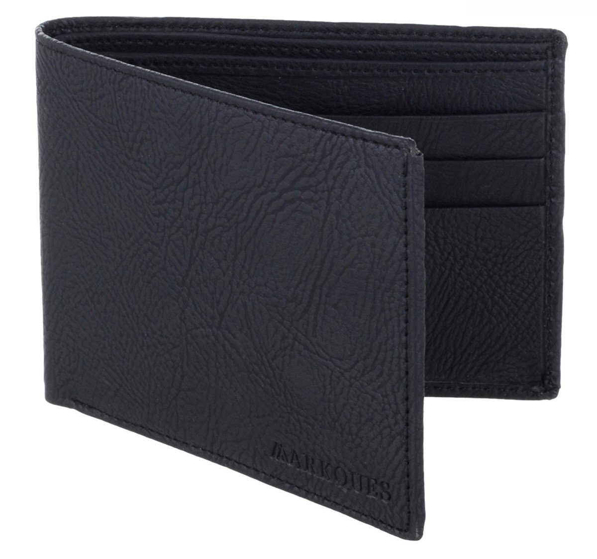 MarkQues Classic Black PU Leather Mens Wallet (CL-4401)