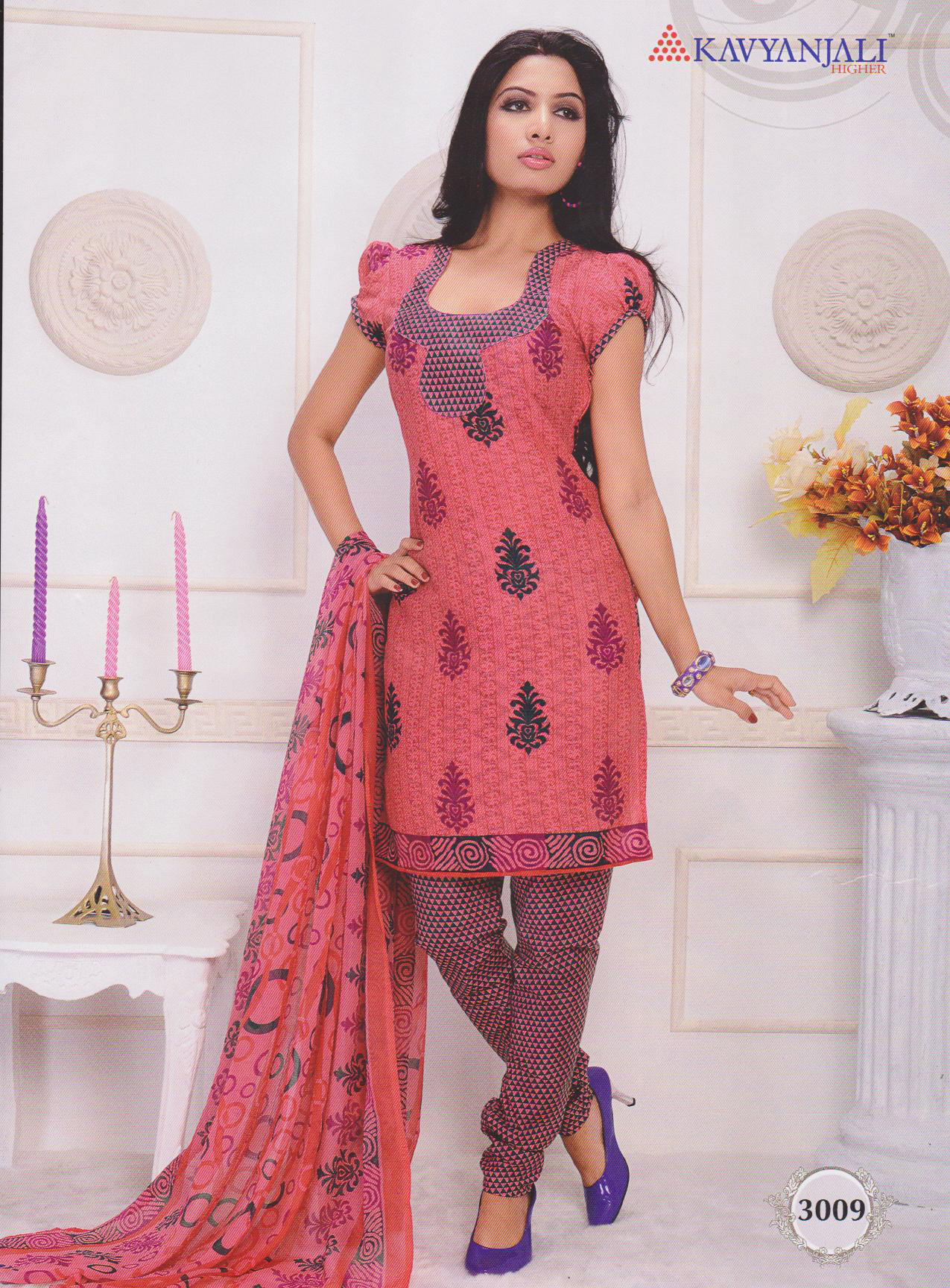 kavyanjali cotton churidar materials