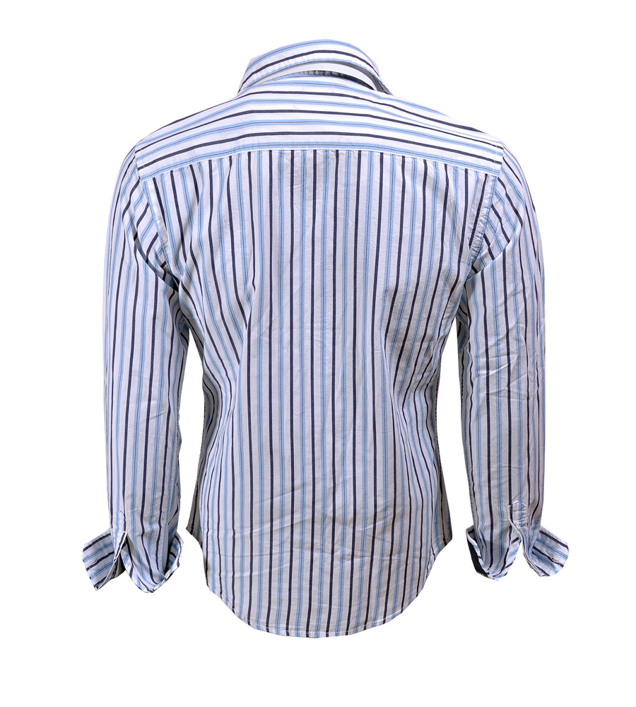Poe black and blue Striped shirt (HHP00060)