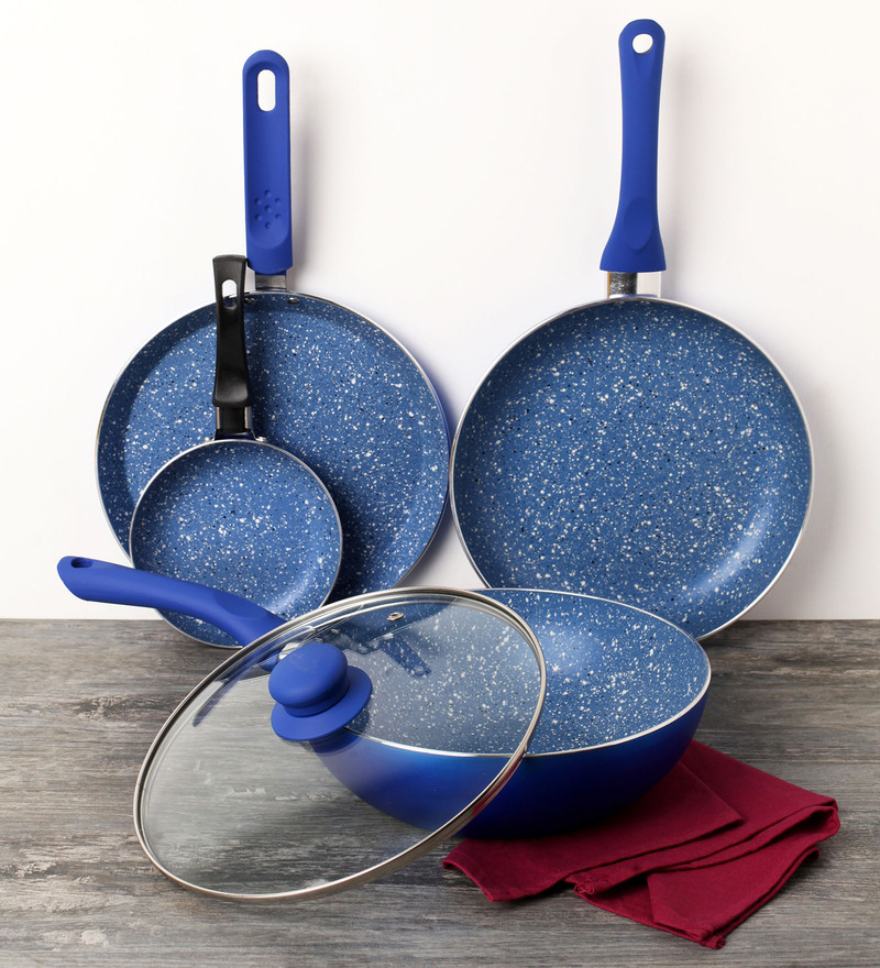 Buy Wonderchef Aluminum With NonStick Coating Royal Velvet Blue