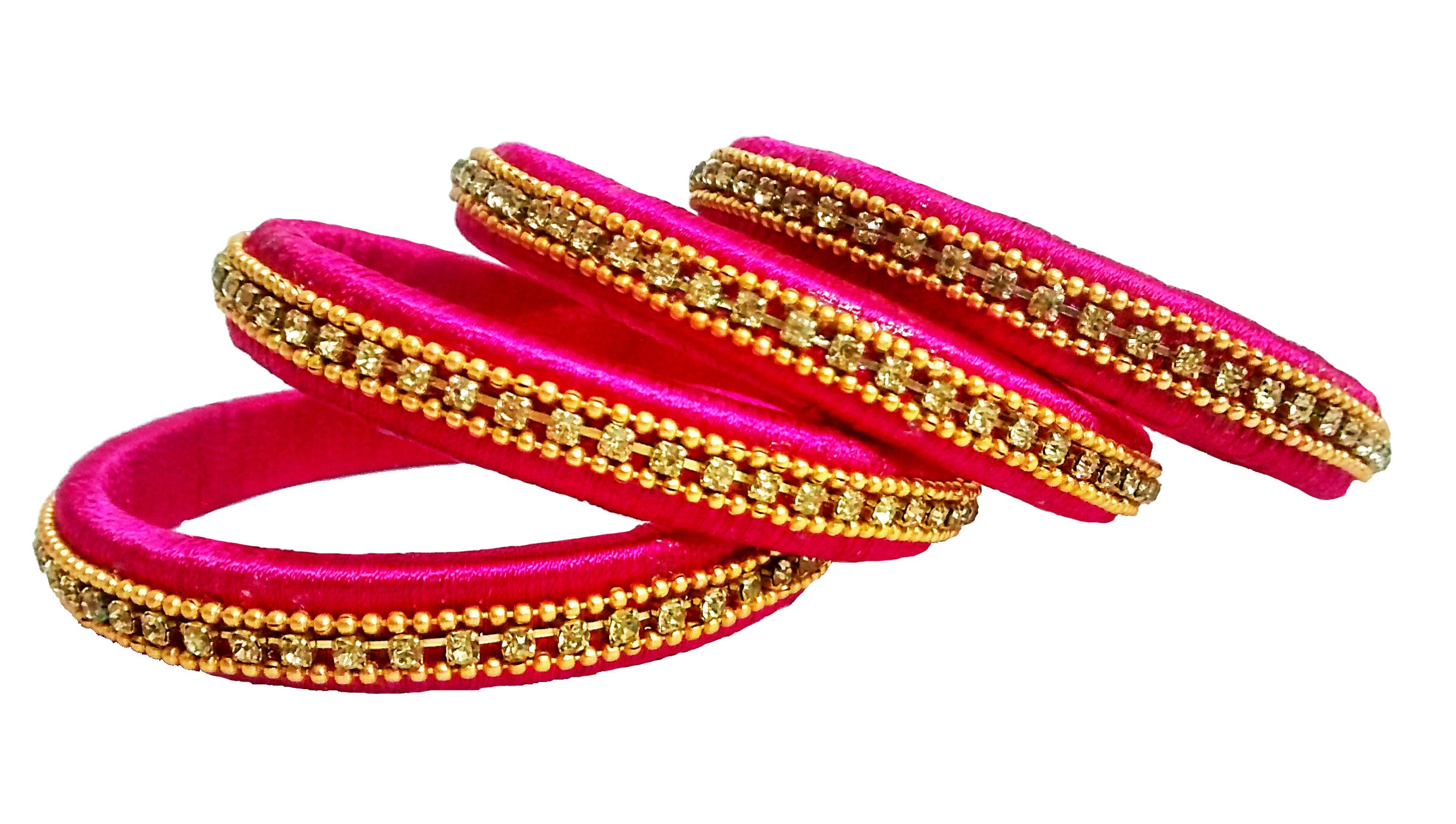 Maroon silk thread bangles Clearance