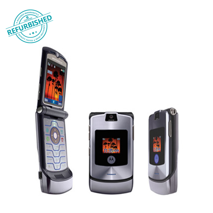 Motorola Moto Razr V3i (Unlocked) Mobile Phone in Silver Colour Prices