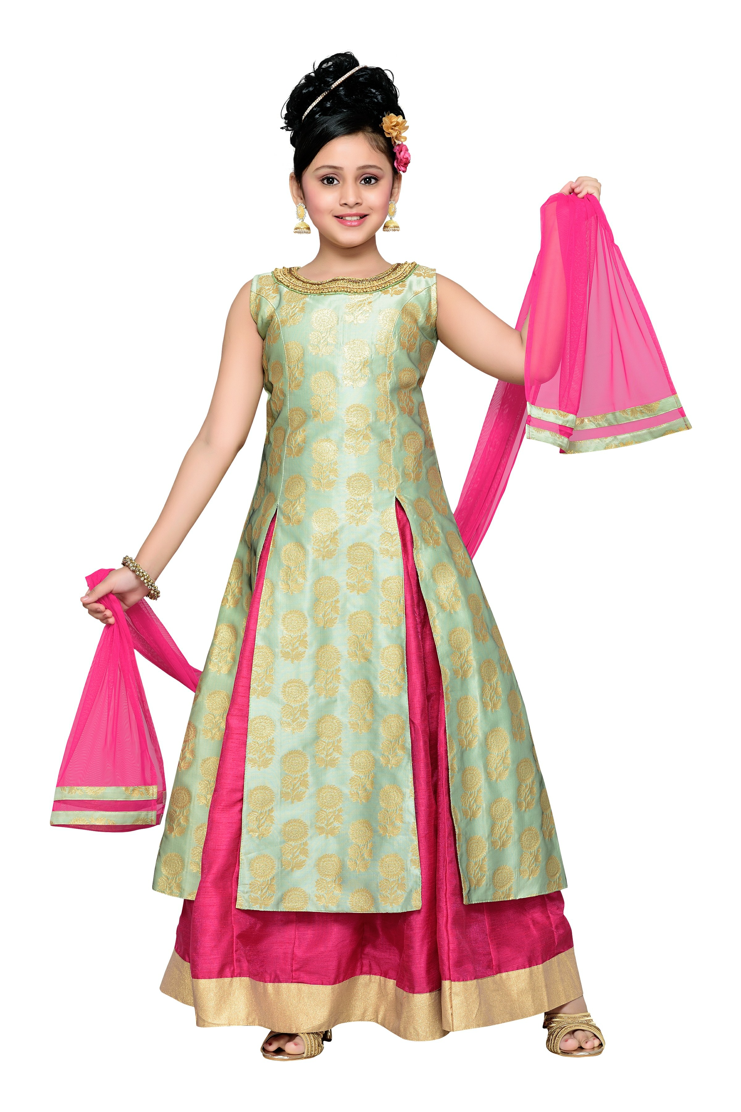 Buy Aarika Girl's Mastani Lancha Set With Dupatta Online @ ₹2999 from ...