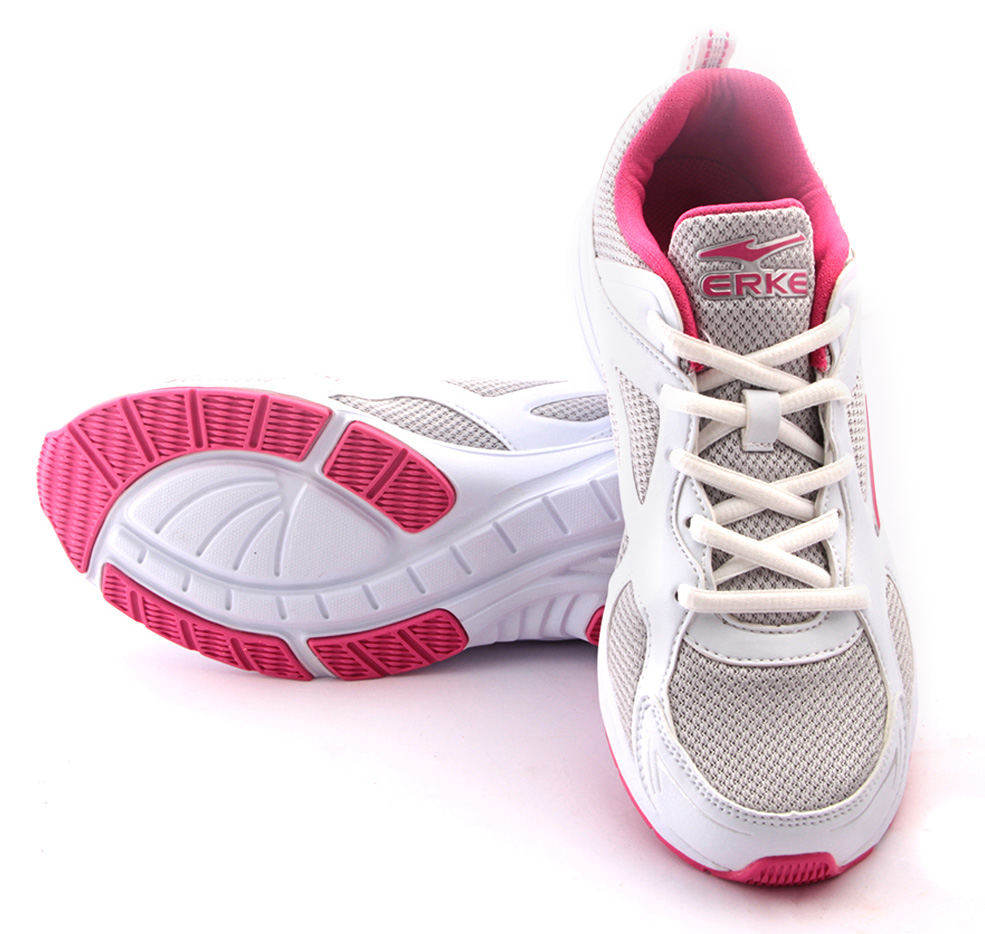 Shop ERKE Women White & Rose Running Shoes Online - Shopclues