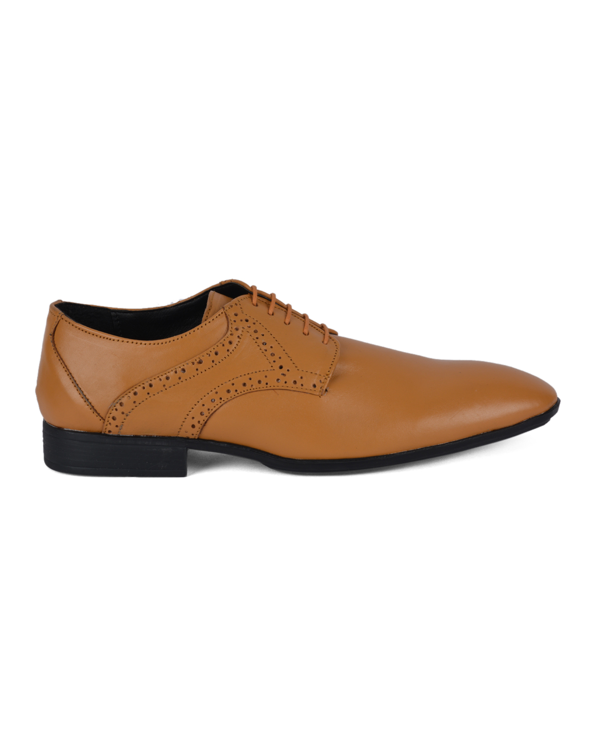 camel leather formal shoes