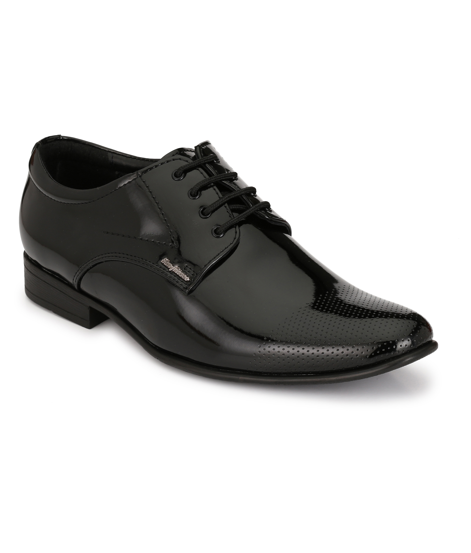 Buy San Frissco Men Black Lace-up Formal Shoes Online @ ₹2995 from ...